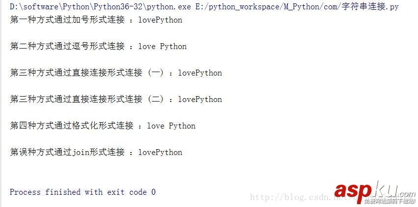 Python字符串拼接,Python字符串拼接的幾種方法,Python字符串拼接的方法總結
