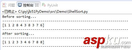 Python實現希爾排序算法的原理與用法實例分析 Python,希爾排序,算法