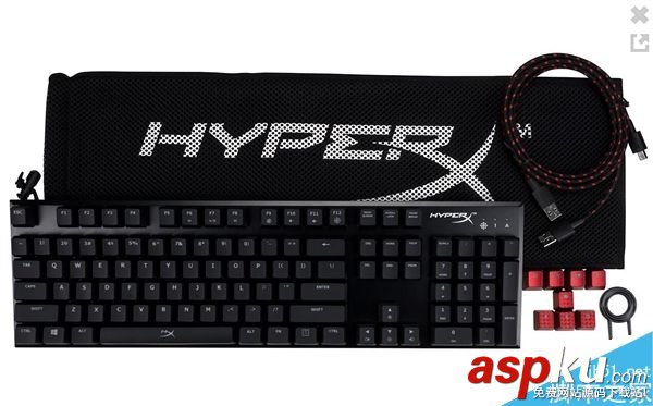 金士頓HyperX全新游戲機械鍵盤發布:采用櫻桃青軸 金士頓,機械鍵盤