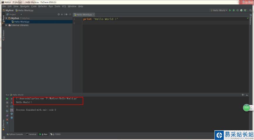 PyCharm設(shè)置和第一個(gè)Python程序的建立