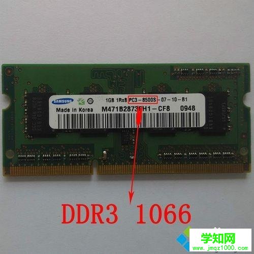 教你區(qū)分DDR1 DDR2 DDR3內(nèi)存條的方法