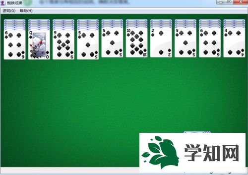 xp系統自帶蜘蛛紙牌怎么玩