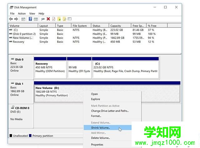 給Windows10專業(yè)版系統(tǒng)分區(qū)的方法