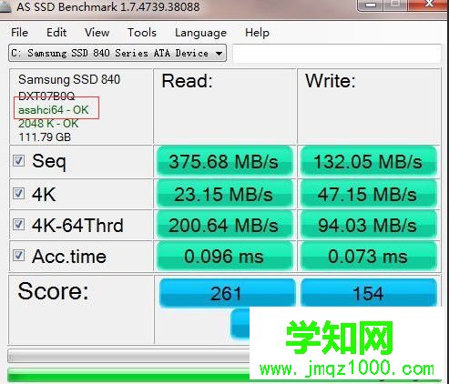 顯示asahci64-ok或者mvs91xx-ok,代表非原生的SATA3.0接口1
