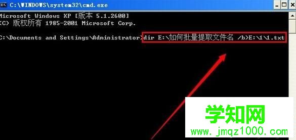 xp系統批量提取文件名的步驟4 xp系統批量提取文件名的步驟4