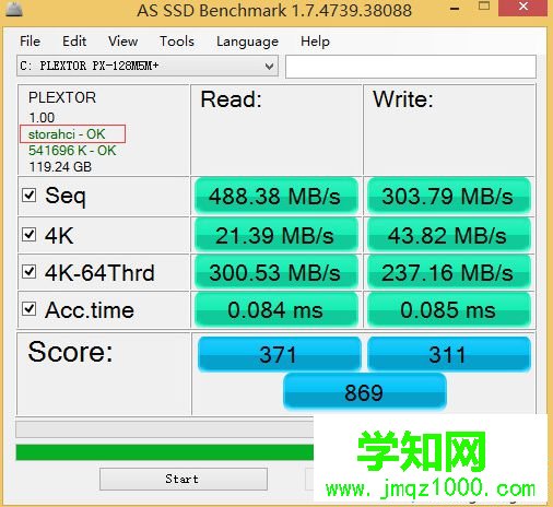 顯示storahci-ok和msahci-ok,表示AHCI已經開啟1