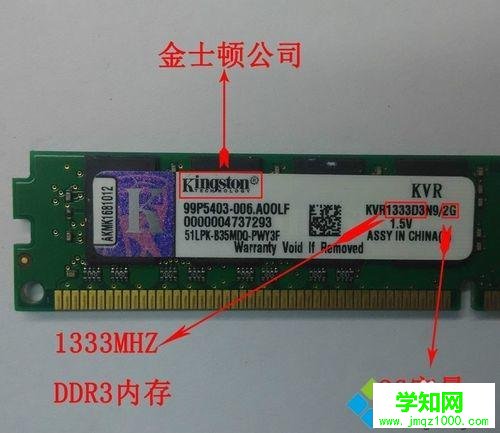 教你區(qū)分DDR1 DDR2 DDR3內(nèi)存條的方法