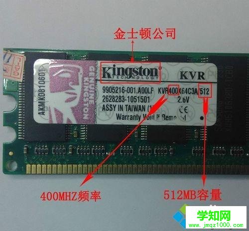 教你區(qū)分DDR1 DDR2 DDR3內(nèi)存條的方法