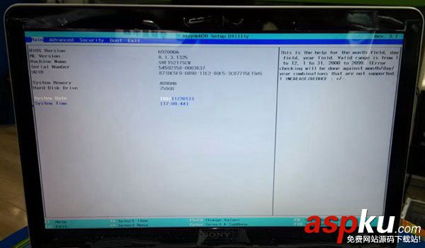 索尼筆記本電腦將預裝win8改win7系統方法詳細圖解