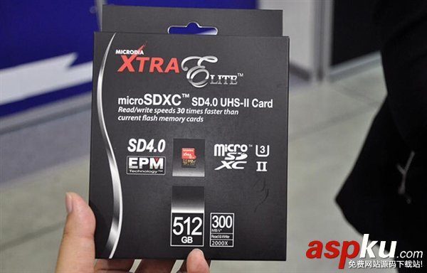 全球首款512GB Micro SD卡現身:讀寫達到300MB/s 全球,512GB,Micro,SD卡