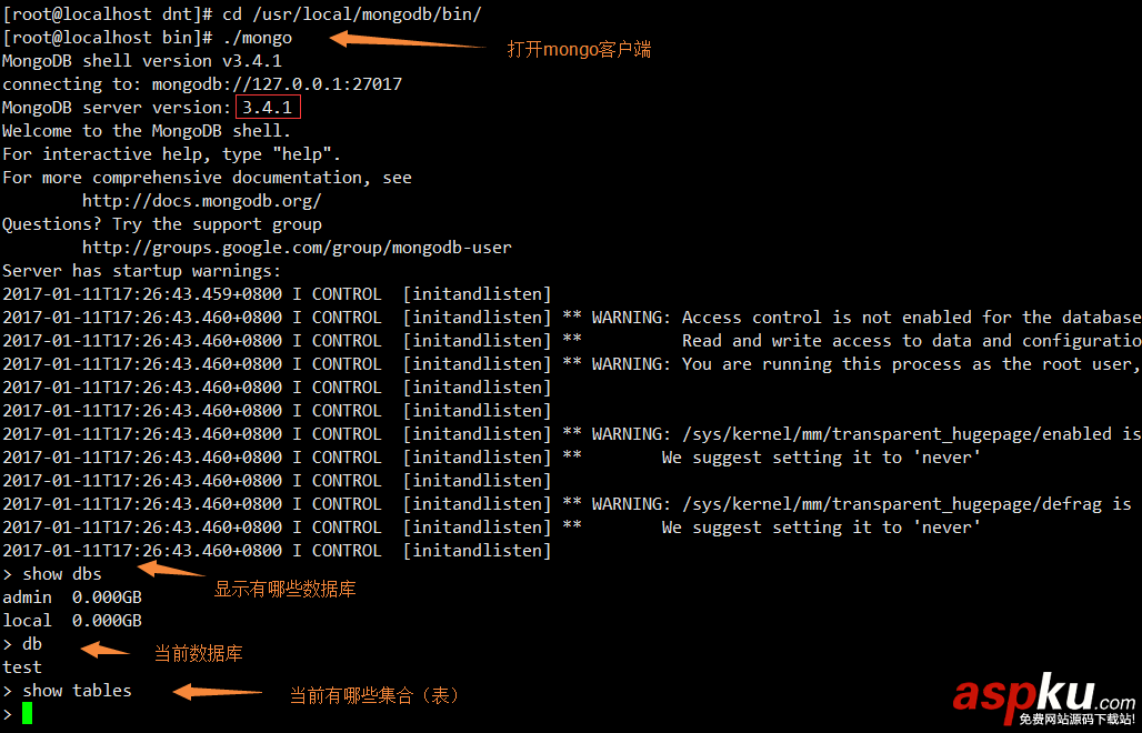 CentOS 安裝 Mogodb的步驟(在線離線兩種) CentOS,安裝,Mogodb