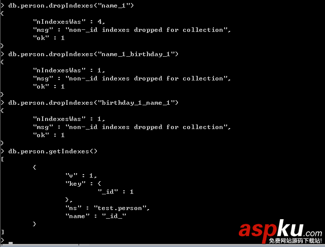 8天學會MongoDB——第四天 索引操作 MongoDB,索引操作