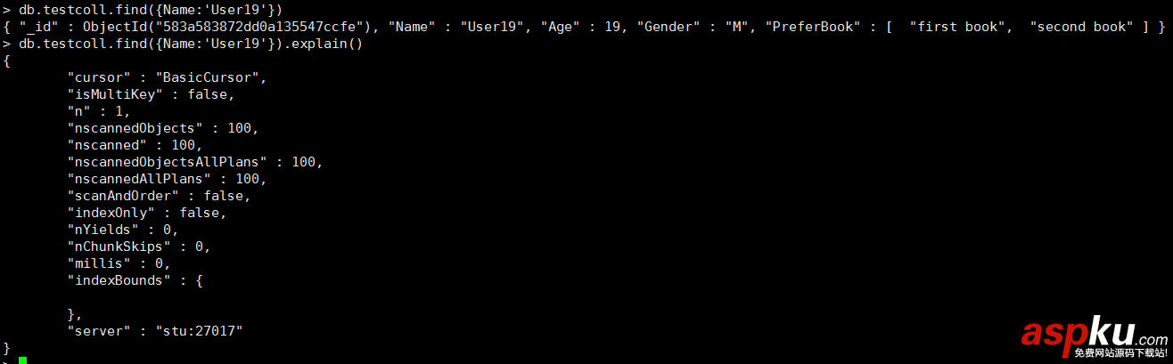MongoDB數據庫中索引(index)詳解 數據庫索引詳解,mongodb,index詳解,索引
