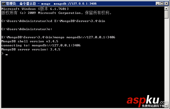 Windows下MongoDb簡單配置教程 Windows,MongoDb