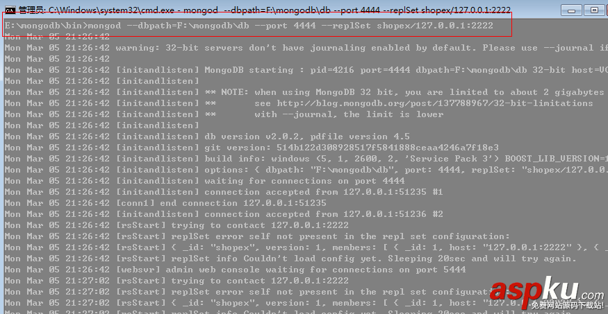 mongodb,主從復制