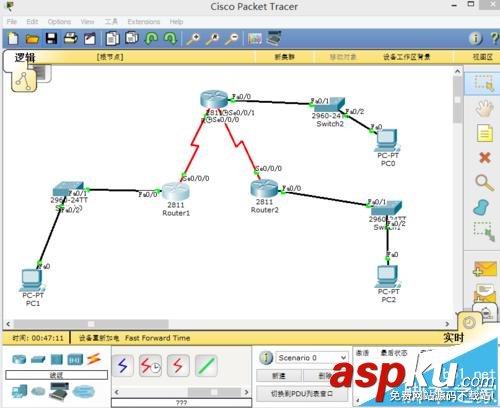 思科模擬器,動(dòng)態(tài)路由RIP