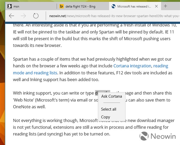 IE繼任者！斯巴達瀏覽器細節圖賞