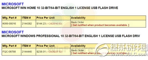 win10u盤安裝版多少錢 win10系統(tǒng)u盤安裝版價(jià)格1