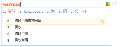 必應輸入法V模式功能介紹