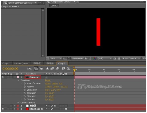 After Efftcs表達(dá)式控制層顏色-Z軸增量 武林網(wǎng)