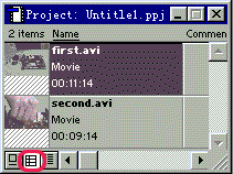 改變素材顯示方式