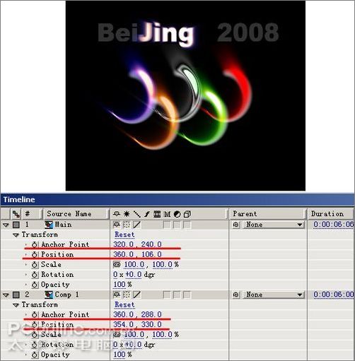 After Effect制作夢(mèng)幻奧運(yùn)五環(huán)效果