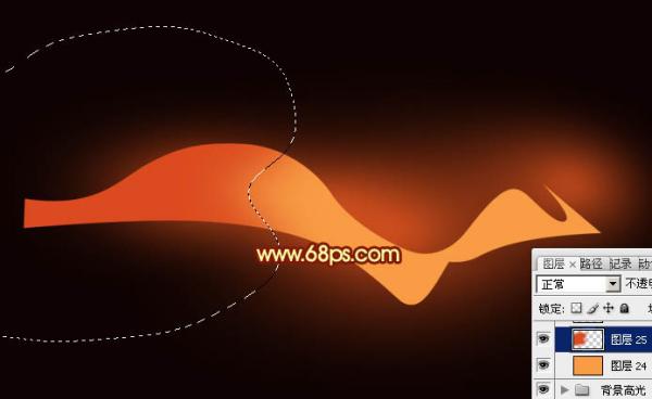 Photoshop設(shè)計(jì)打造出漂亮飄逸的紅色雙層光束