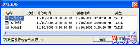 Word2007/2003郵件合并功能