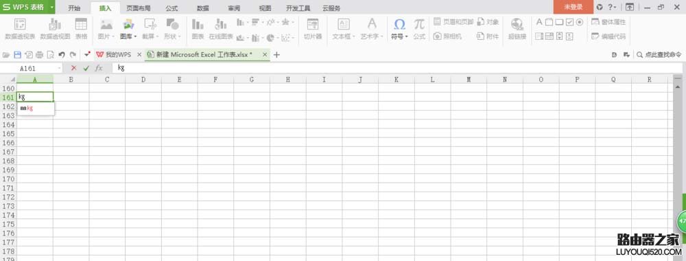 WPS怎么輸入公斤重量KG符號?