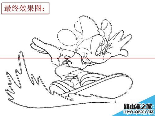 ps怎么快速把卡通圖片變成線條圖？