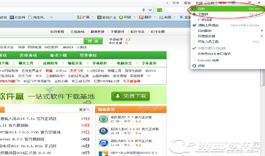 360安全瀏覽器怎么看歷史記錄？ 武林網