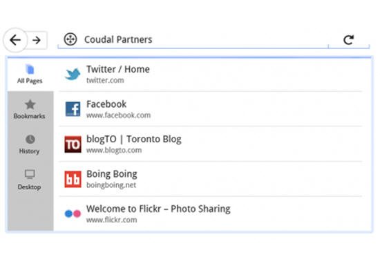 Mozilla展示平板電腦版火狐瀏覽器界面(組圖)