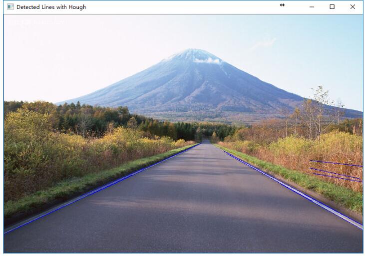 OpenCV,霍夫變換,直線檢測