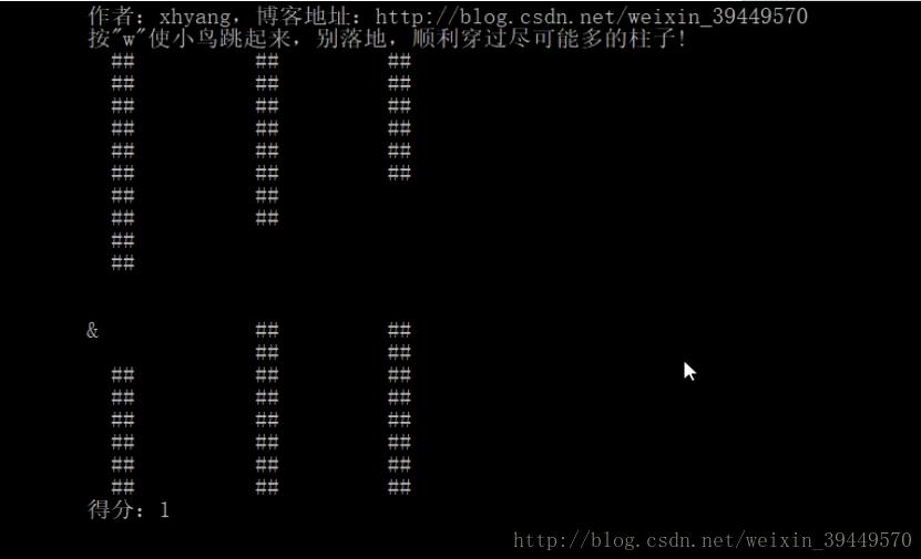 C語言,flappy bird,小游戲