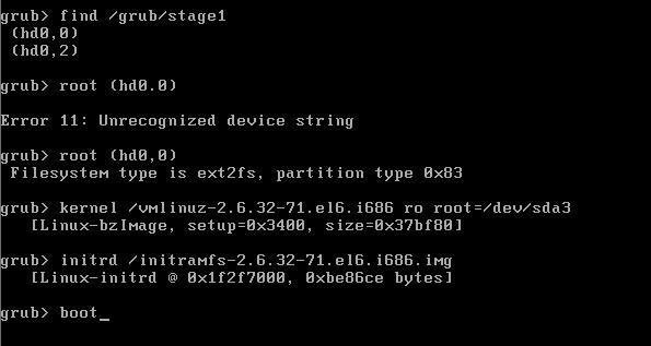 CentOS 6刪除的boot分區(qū)如何還原