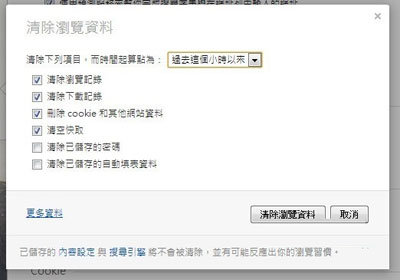 Opera 的瀏覽資料