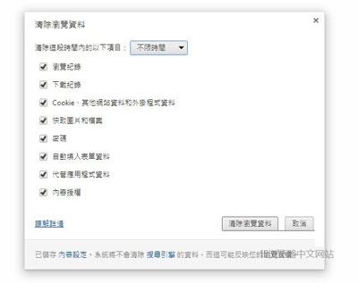 Google Chrome 瀏覽器的歷史記錄