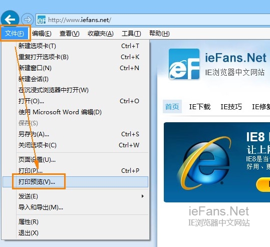 在菜單欄中打開打印預(yù)覽 在菜單欄中打開打印預(yù)覽
