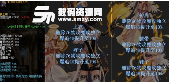 dnf時光套改版屬性一覽