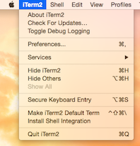 Mac,iTerm