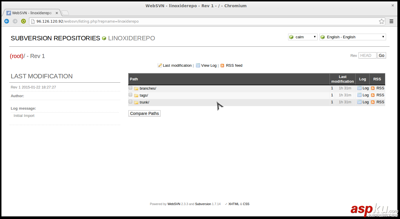 在CentOS系統中安裝Websvn的教程 CentOS,Websvn