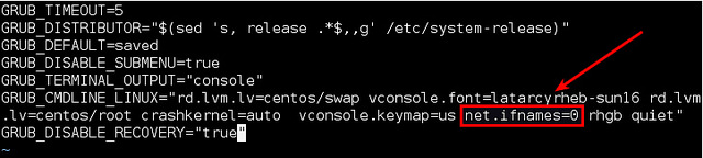 CentOS7,網絡接口名,linux
