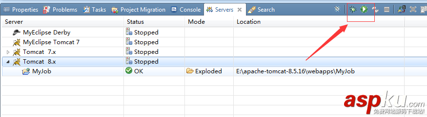 myeclipse,部署,tomcat,服務器