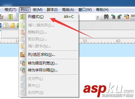 插入數(shù)字,列模式,UltraEdit
