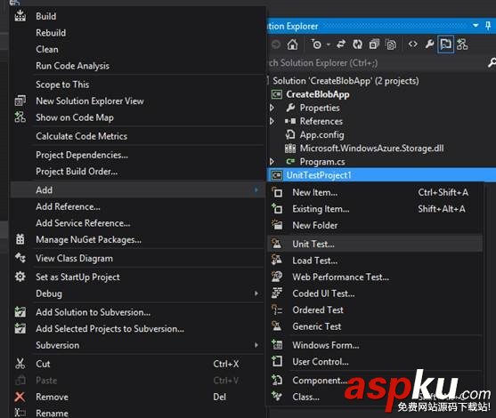 VS2012開啟右鍵菜單創建單元測試選項(Create Unit Tests) 的方法 VS2012,Create,Unit