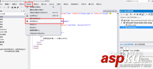 VS2012,IIS發布站點