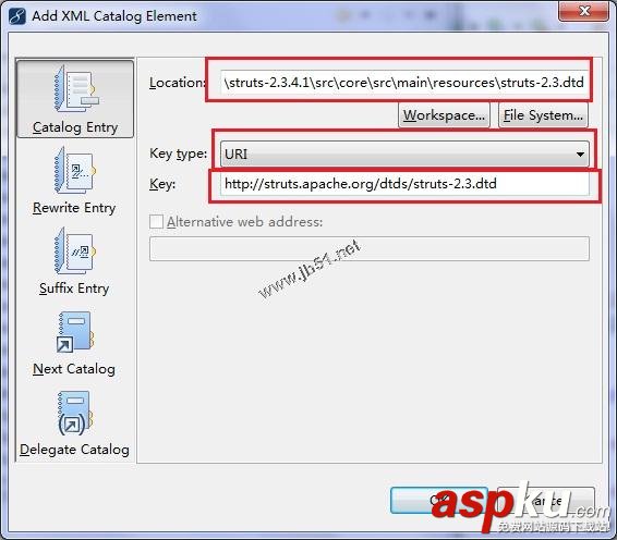 MyEclipse中配置struts.xml自動提示的方法 MyEclipse,struts.xml,自動提示