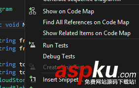 VS2012開啟右鍵菜單創建單元測試選項(Create Unit Tests) 的方法 VS2012,Create,Unit