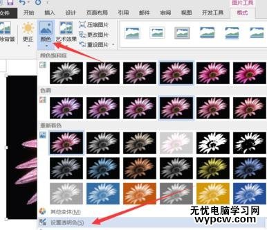 word設(shè)置圖片透明色的方法步驟_word怎么設(shè)置圖片透明色