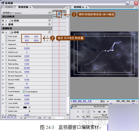 Premiere Pro教程之閃電濾鏡詳解 武林網 premiere實例教程